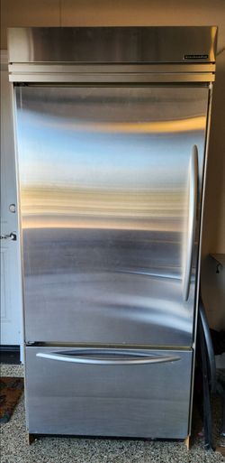 KitchenAid Stainless Steel Bottom Freezer Refrigerator