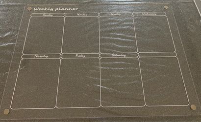 Acrylic Weekly monthly fridge Planner Board