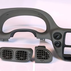 2002-2004 Chevrolet Trailblazer Dash Panel Speedo  Cover Trim,  Controls and Dash Air Vent Heater