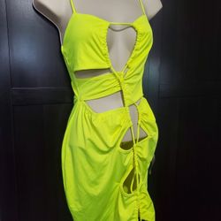 Neon Green Dress 