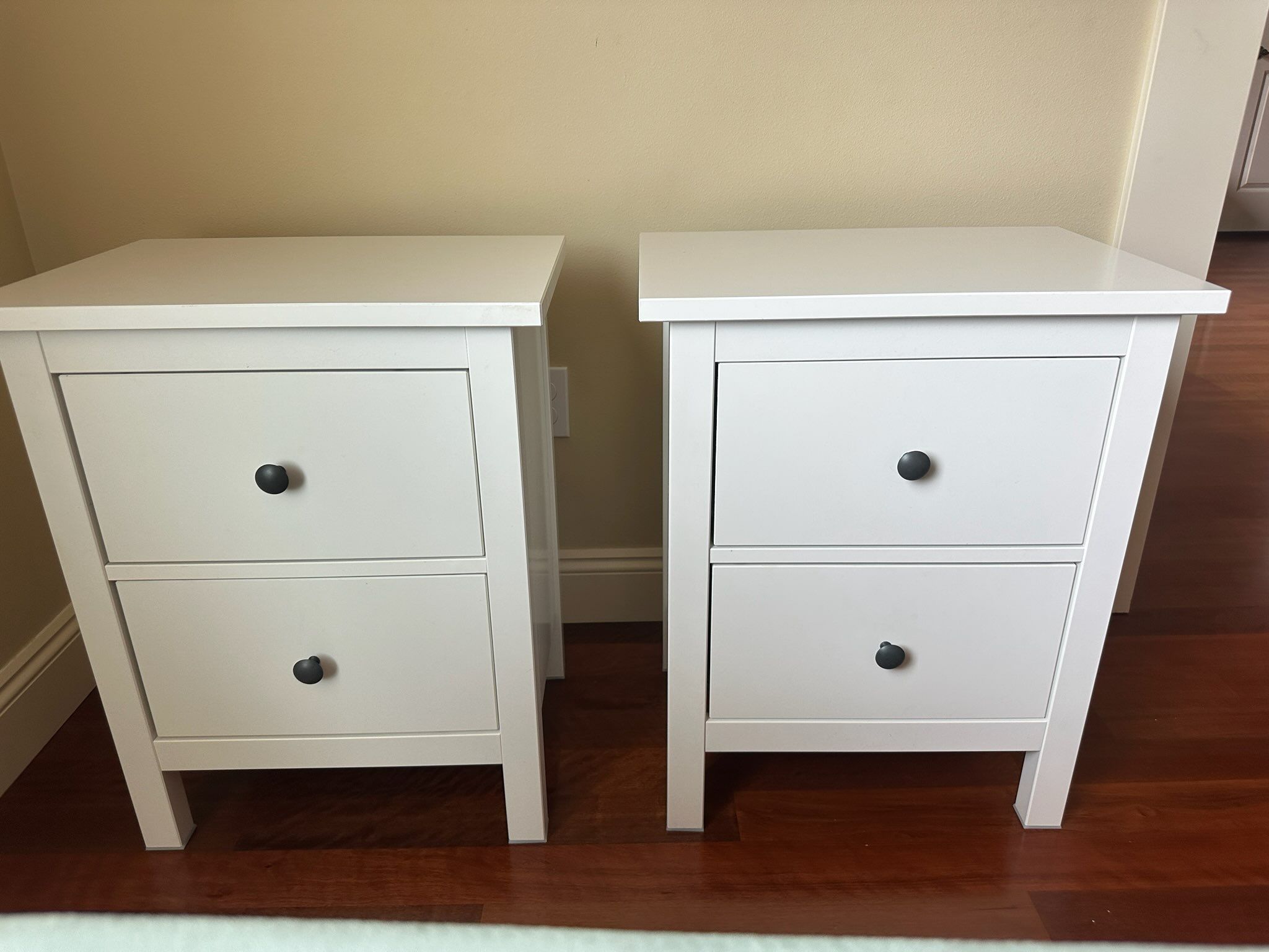 Ikea Hemnes Glossy Nightstands