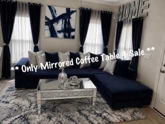Mirrored Faux Diamond Table