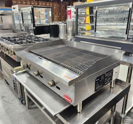 🍳MUST-HAVE! Flamaster FLM-CB36-M 36′′ NG/LPG Gas Charbroiler with 105,000 BTU Output