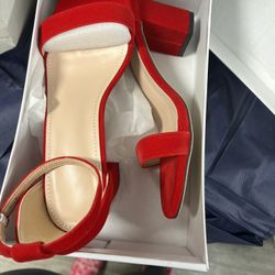 Heel Sandal Red