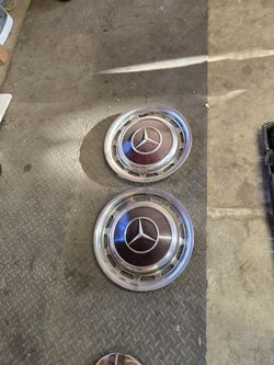 Vintage Mercedes Benz Hubcaps
