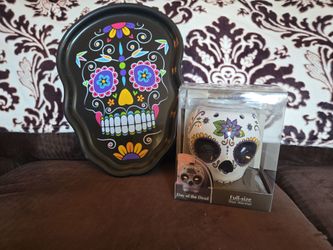 Day of the dead wax warmer and tray