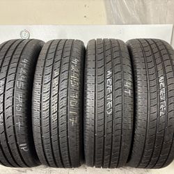 Set 4 Tires 245 70 17 Toyo Open Country Ht Like New 