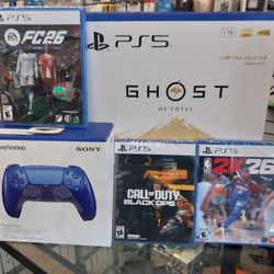 PS5 Disc Limited Edition With Games And Controller For Finance Option