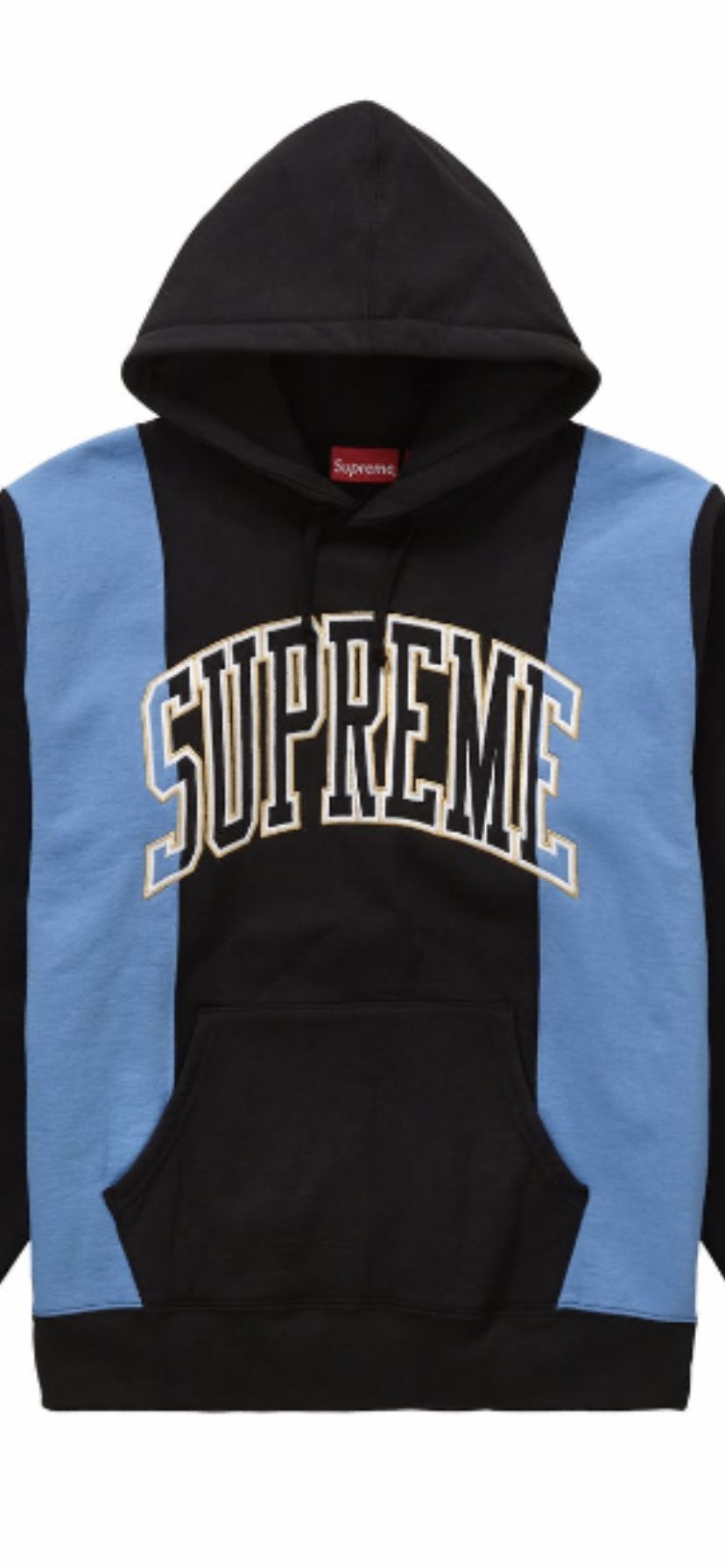 Supreme paneled arc hooded sweatshirt size L