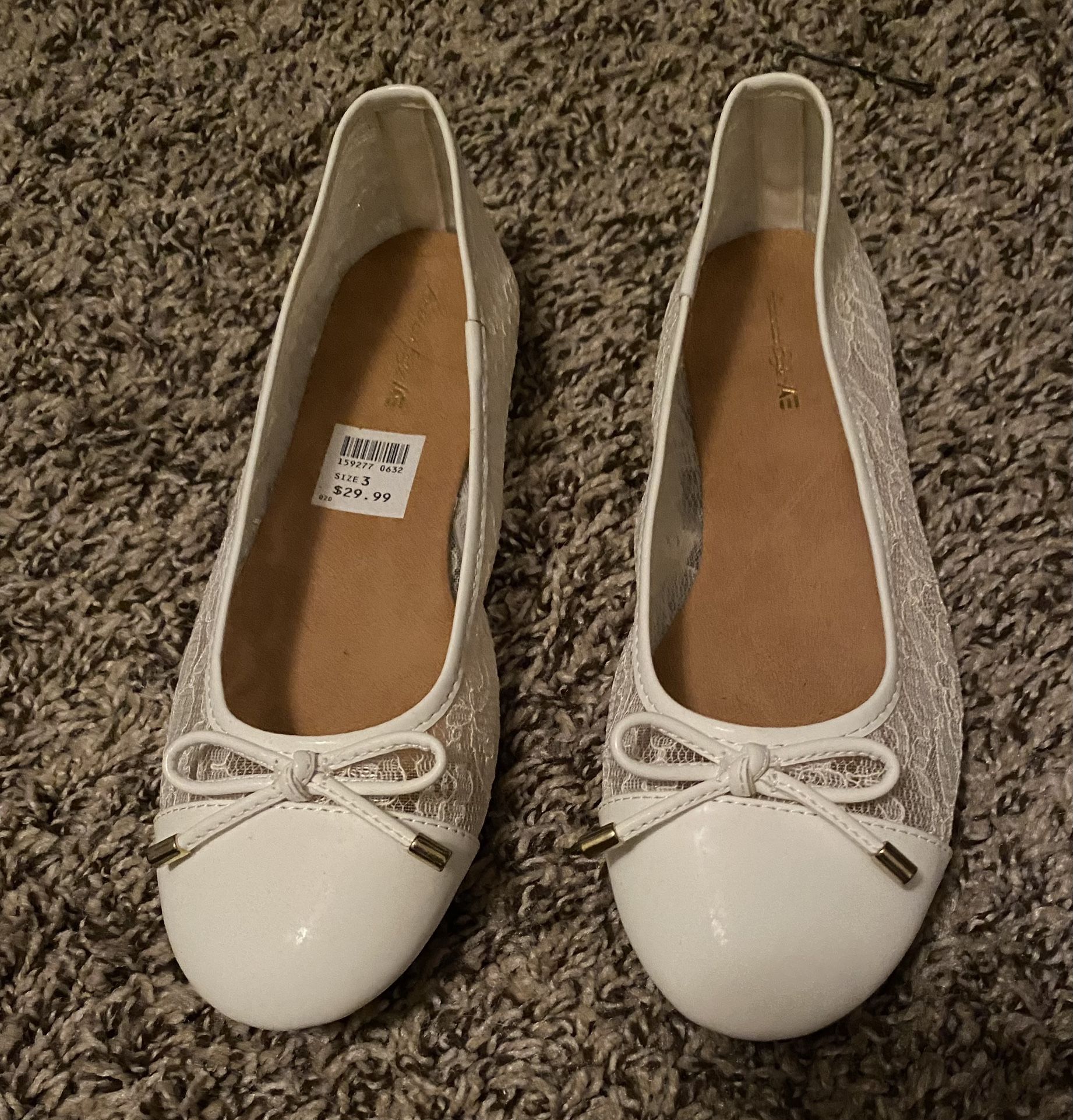 White Dress Shoes Adult Size 3