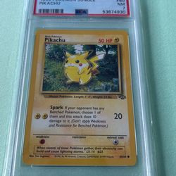 Pokemon 1999 Jungle Pikachu PSA 7 Graded