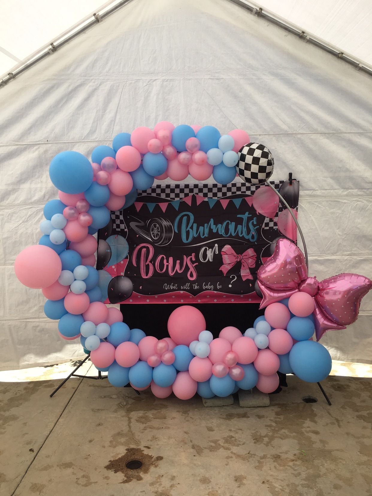 Gender Reveal Balloon Decoration