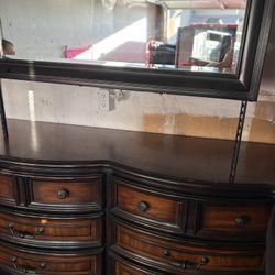 antique dresser with mirror