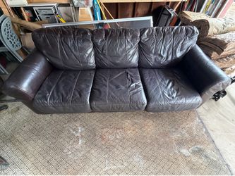 Leather couch