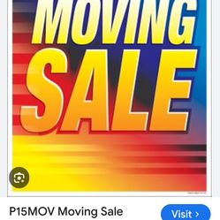 Moving Sale 
