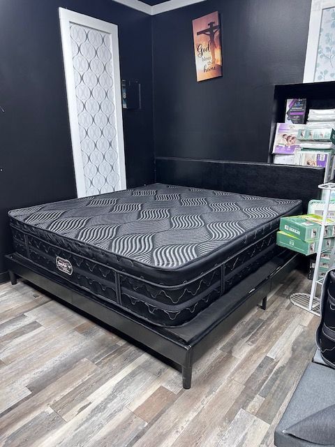 Queen Pillow Top & Box Spring - Delivery Available