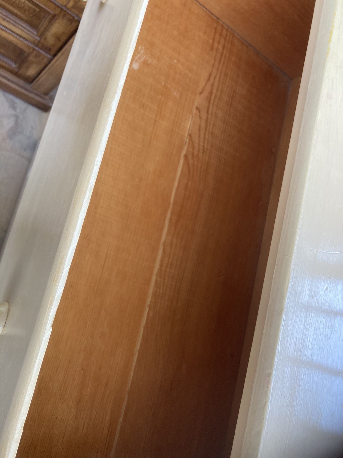 White Wooden chest