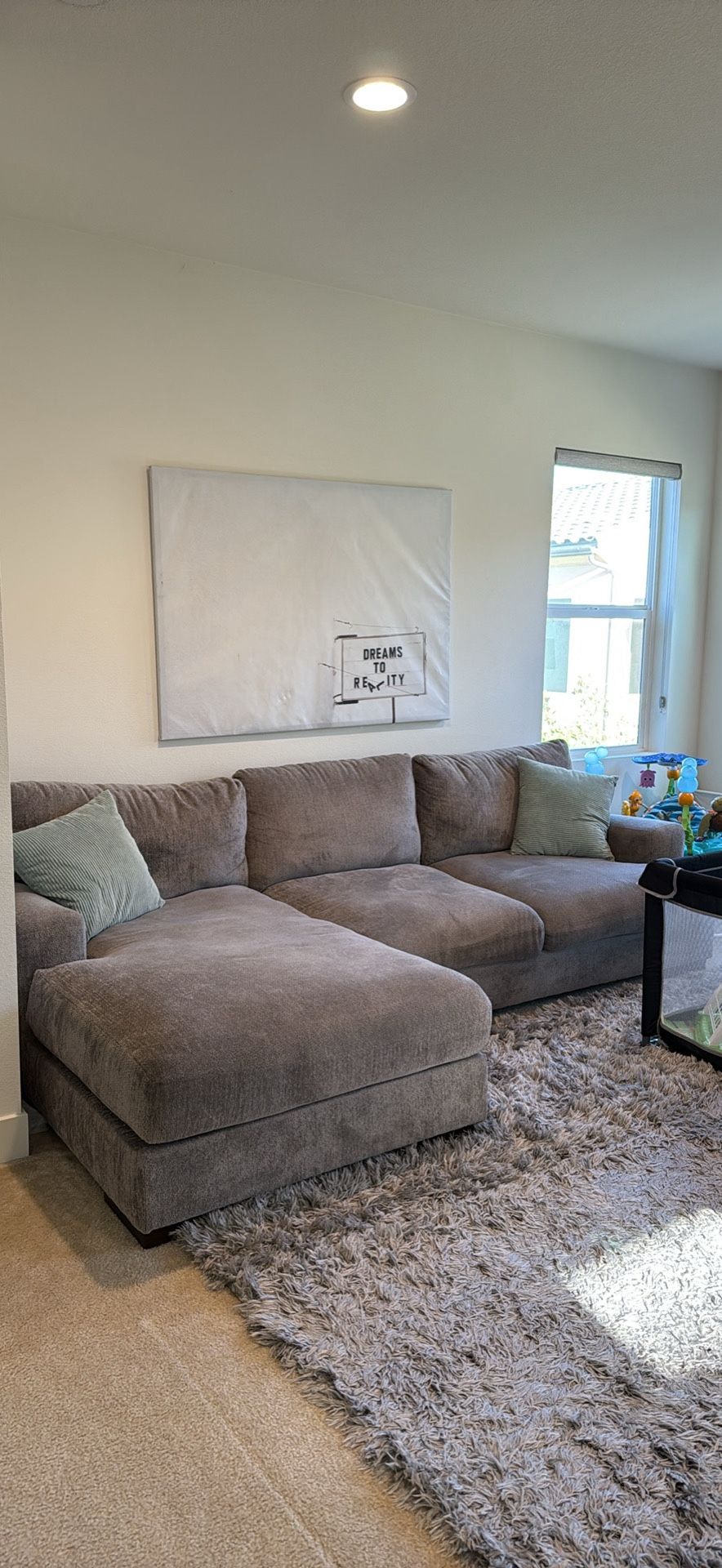 Grey L Shape Couch