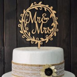Mr & Mrs Sign Cake Boda