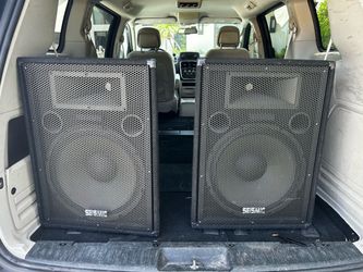 PA unpowered 15” Seismic speakers