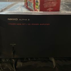 Nikko Alpha 3 Amp 