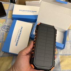 Solar Charger Power Bank: 27000mAh Wireless Portable Charger Built-in Cables - 22.5W Fast Charging Battery Bank with USB C - PD QC3.0 External Battery