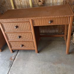 Wicker Desk