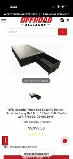 8 ft two sliding drawer tool box