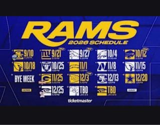 LA Rams Tickets & Parking Pass