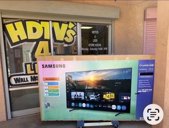 85 TV Samsung smart 4K HDTV 120 Hz $55 down on financing free delivery six month warranty