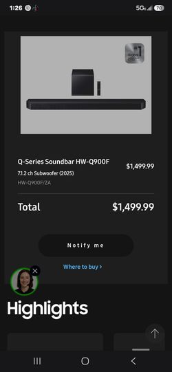 Samsung Soundbar $OBO
