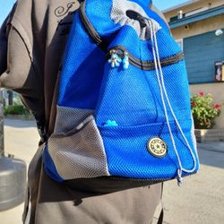 Blue backpack