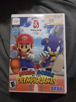 Nintendo Wii Game Mario Sonic At The Olympic Games Use
