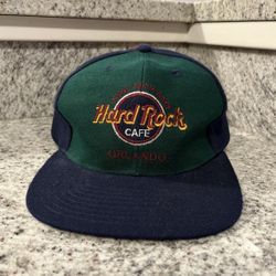 Vintage 90's Hard Rock Cafe snapback hat 