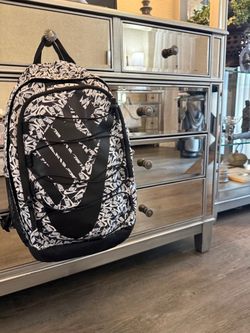 Nike NEW Backpack Black White Logo Print