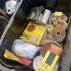 Auto Repair Tools and sand paper