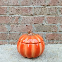 FTD Ceramic Pumpkin Candy Jar