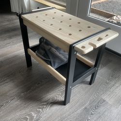 Crate & Barrel Wooden Toy Workbench