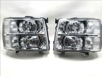 HEADLIGHTS  For 07-14 Chevy Silverado LED