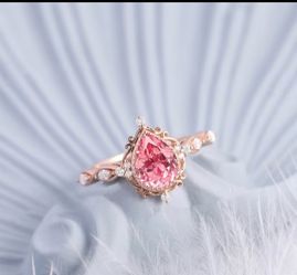 PINK GOLD ROSE RING