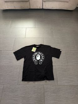Bape chrome heart tee size M