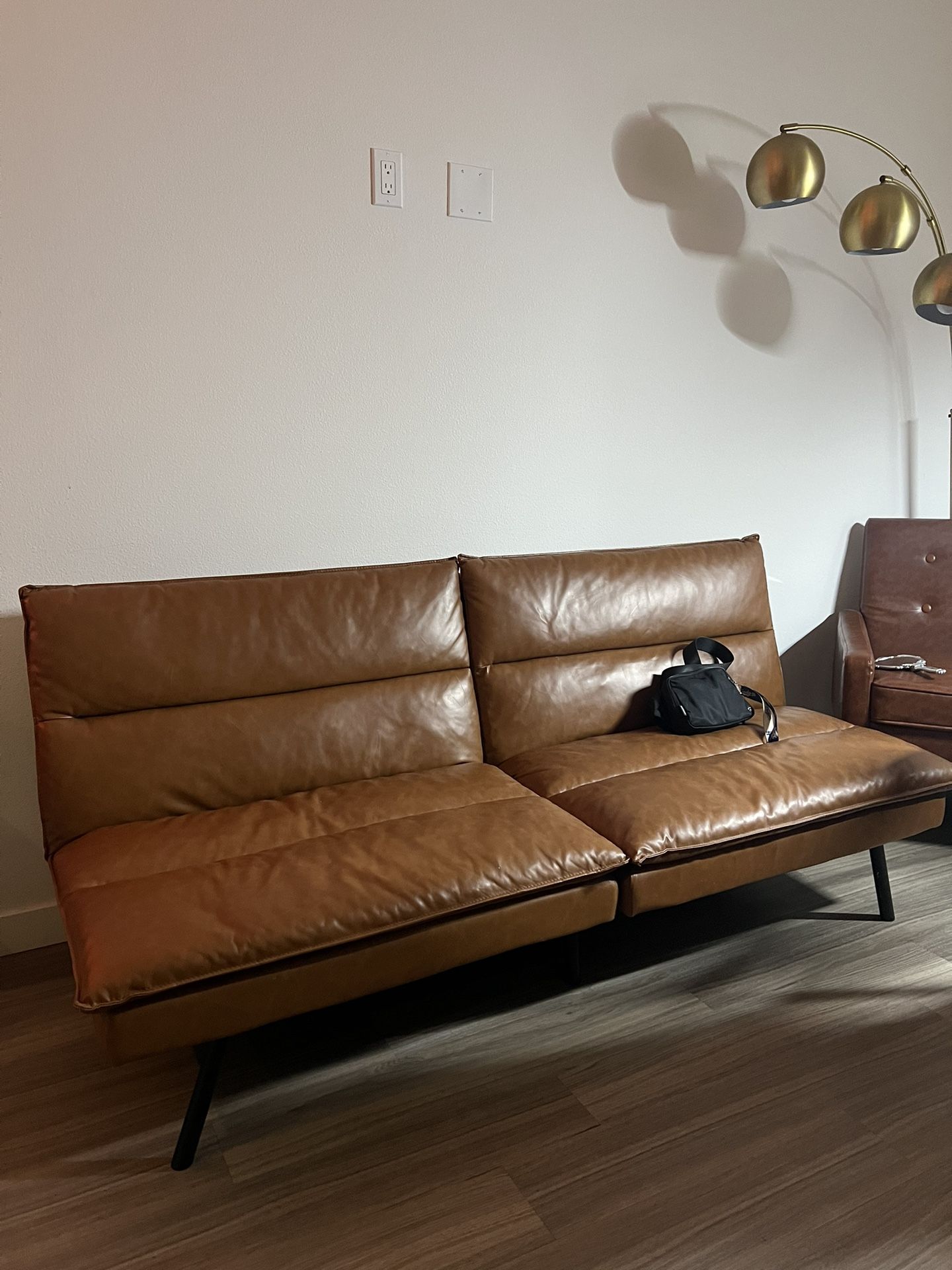 Leather Sofa (futon)
