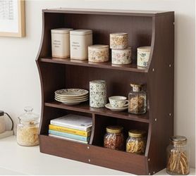 3 Tier Farmhouse Spice Rack coffee rack kitchen shelf NEW