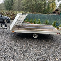 Sled Bed 2 Place Snow Mobile Trailer
