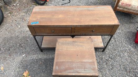 Greenville forged console table and side table