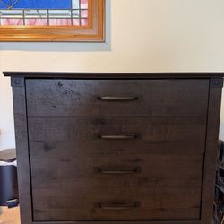 Large Wood File Cabinet