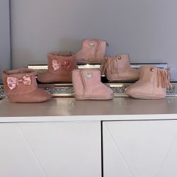 Pink Boots Fir A Baby / Botas  Rosas Para Bebes