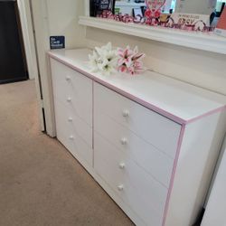 Dresser Pink White New $239