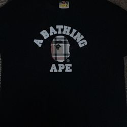 burberry X bape shirt size xl