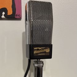 Working RCA 74 Tribute Clone Copy Faux Dynamic Microphone W/ Stand PLEASE READ!!
